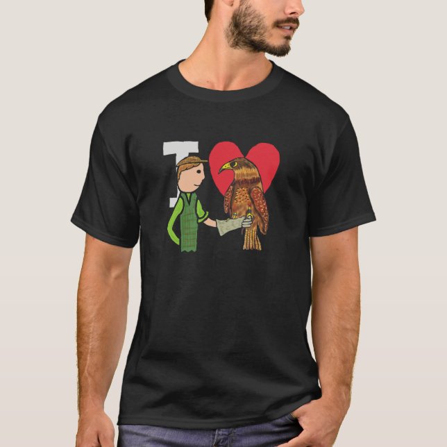 Camiseta Eu Adoro Falconry (Frente)