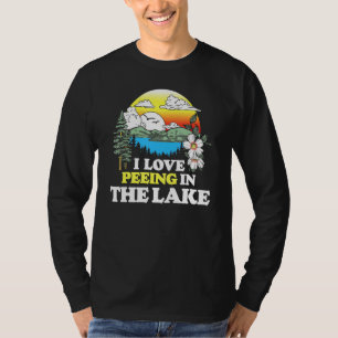 Camiseta Eu Adoro Fazer Ervilha No Lago Férias De Verão Nad