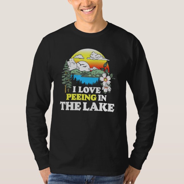 Camiseta Eu Adoro Fazer Ervilha No Lago Férias De Verão Nad (Frente)