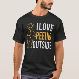 Camiseta Eu Adoro Fazer Excursão Fora de Campos Engraçados 