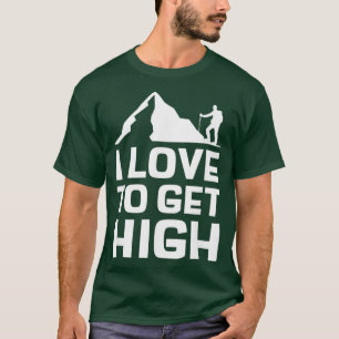 Camiseta Eu Adoro Fazer Montanha De Alto Caminho Subindo Em