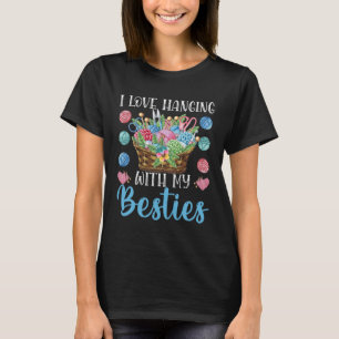 Camiseta Eu Adoro Ficar Com As Minhas Bestas Para Crochet O