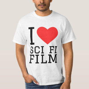Camiseta Eu adoro filme de ficção científica