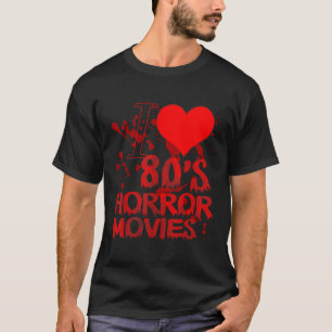 Camiseta Eu adoro filme de terror dos anos 80