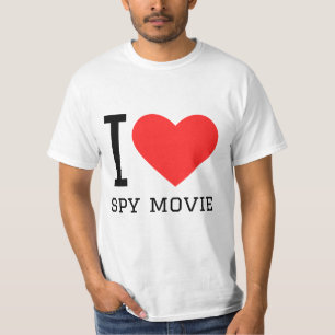 Camiseta Eu adoro filmes de espião