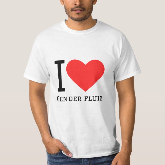 Camiseta Eu adoro fluido de gênero (Frente)
