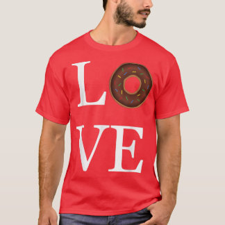 Camiseta Eu Adoro Folha de Rosquinhas Cute Engraçado Dizend