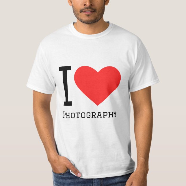 Camiseta Eu adoro fotografia (Frente)