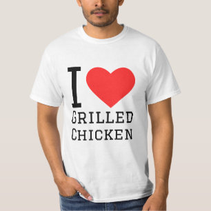 Camiseta Eu adoro frango grelhado