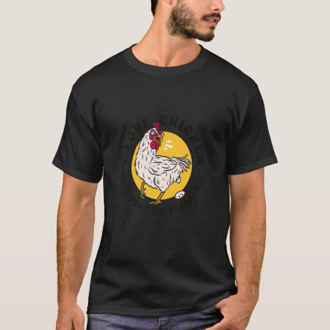 Camiseta Eu Adoro Frango Que Fazem Meu Café Da Manhã (Frente)