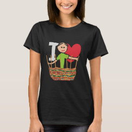 Camiseta Eu Adoro Fritação De Cesta