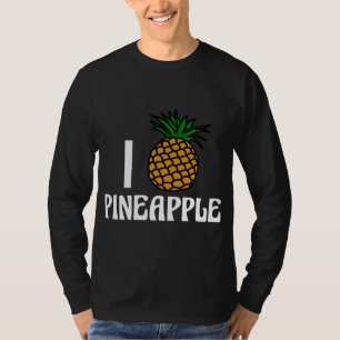 Camiseta Eu adoro Fruta de abacaxi