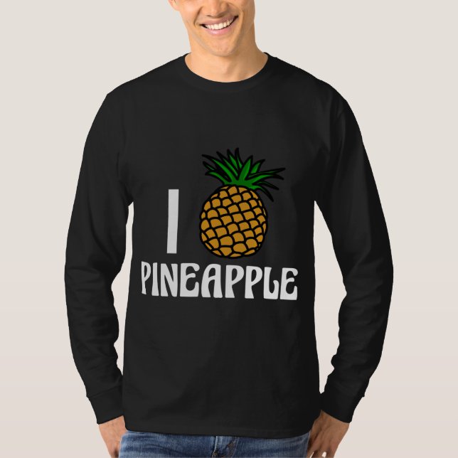 Camiseta Eu adoro Fruta de abacaxi (Frente)
