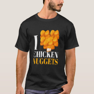 Camiseta Eu Adoro Galinhas Nuggets I Poultry Fast Comida Sn