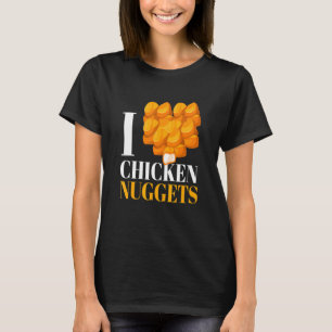 Camiseta Eu Adoro Galinhas Nuggets I Poultry Fast Comida Sn