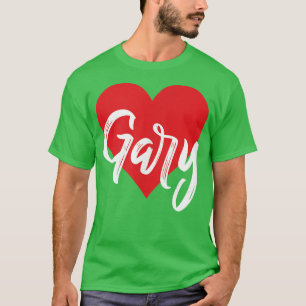 Camiseta Eu Adoro Gary Primeiro Nome T I Heart
