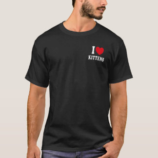 Camiseta Eu Adoro Gatinhos Gatinhos Trendy Gatinhos Clássic