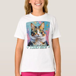 Camiseta Eu Adoro Gatos!