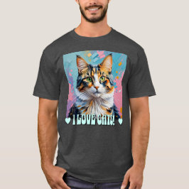 Camiseta Eu Adoro Gatos!