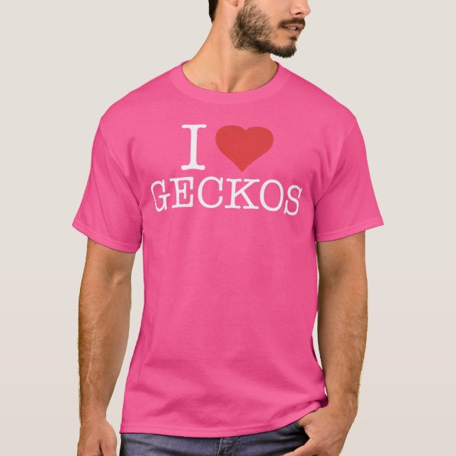 Camiseta Eu Adoro Geckos (Frente)