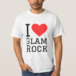 Camiseta Eu adoro glam rock
