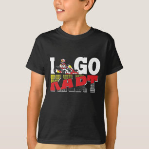 Camiseta Eu Adoro Go Kart Racing Sports Race Car