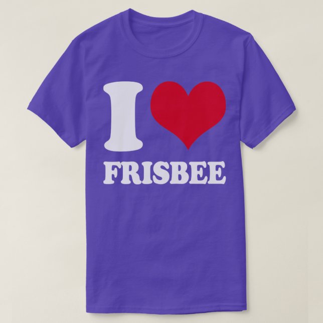 Camiseta Eu adoro Golf1 de Disco Frisbee (Frente do Design)
