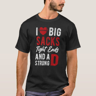 Camiseta Eu adoro grandes esboços de pontas curtas e F fort