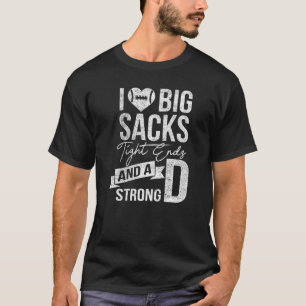 Camiseta Eu Adoro Grandes Sacks De Entalhe E Forte Futebol 