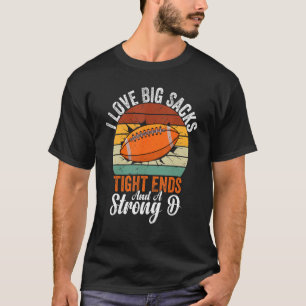 Camiseta Eu Adoro Grandes Sacks De Entalhe E Um Forte Pegal