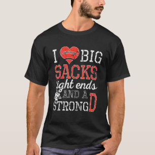 Camiseta Eu Adoro Grandes Sacks De Entalhe E Um Forte Pegal