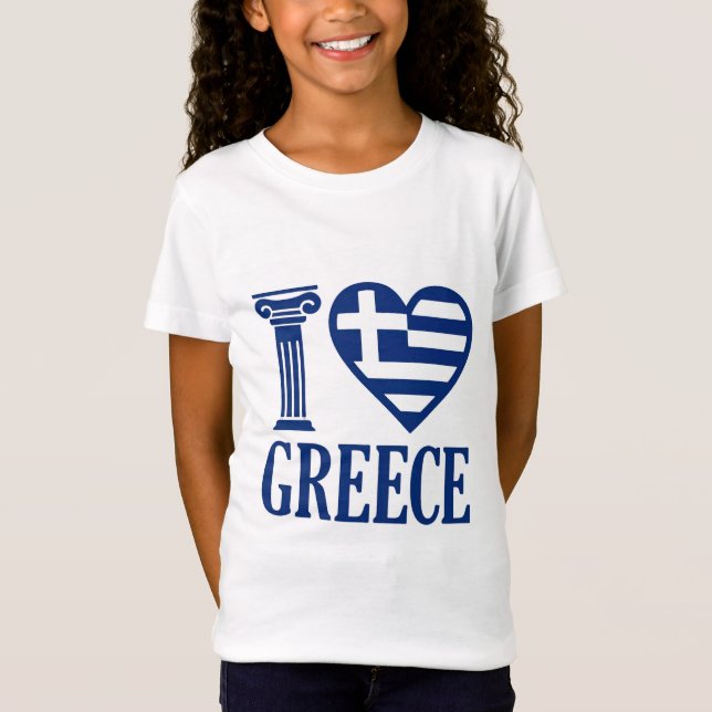 Camiseta Eu adoro Grécia (Frente)
