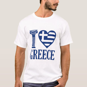 Camiseta Eu adoro Grécia