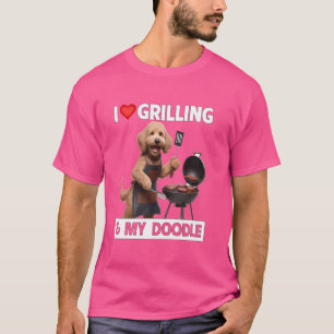 Camiseta Eu Adoro Grelha E Meu CHURRASCO De Cookout De Ouro