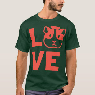 Camiseta Eu adoro guinchos roedores de animais de estimação