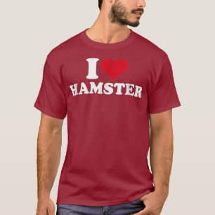 Camiseta Eu adoro hamster