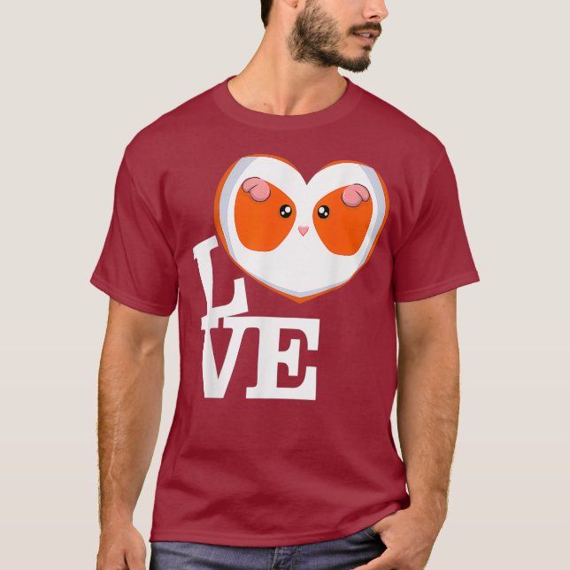 Camiseta Eu adoro hamster (Frente)