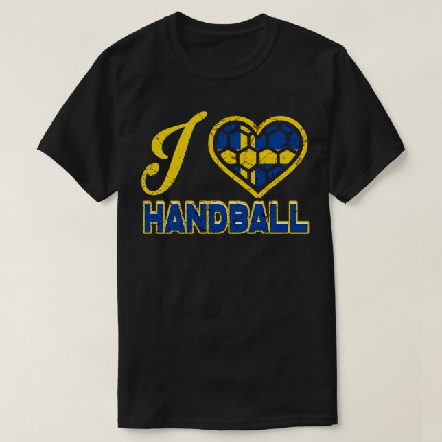 Camiseta Eu adoro handebol sueco (Frente do Design)