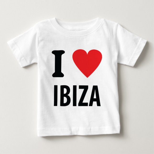 Camiseta Eu adoro ícone Ibiza (Frente)