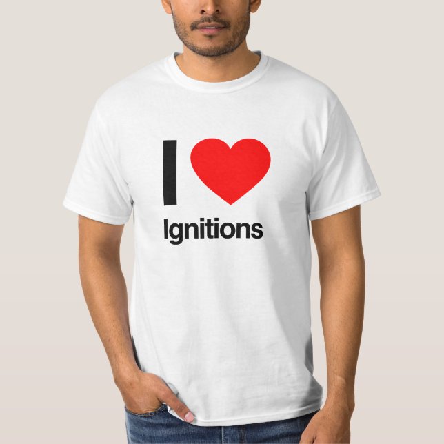Camiseta eu adoro ignições (Frente)