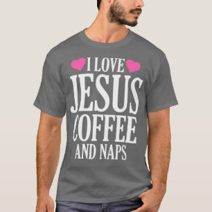 Camiseta Eu adoro Jesus Café e Soneca