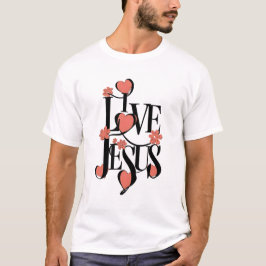 Camiseta Eu adoro Jesus Cristo Religião Cristã
