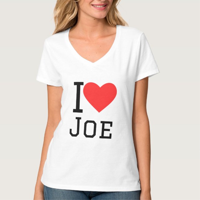 Camiseta Eu adoro joe (Frente)