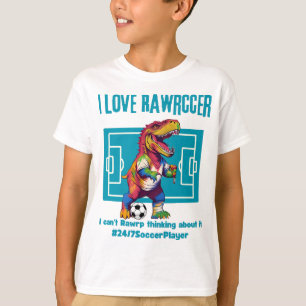 Camiseta Eu adoro jogador de futebol do rawcer 24 horas por