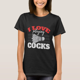 Camiseta Eu Adoro Jogar Um Pássaro De Vaivém