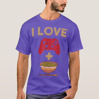 Camiseta Eu Adoro Jogos E Ramen