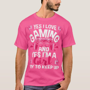 Camiseta Eu adoro jogos e sim eu sou uma garota jogadora