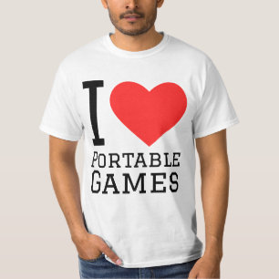 Camiseta Eu adoro jogos portáteis
