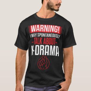 Camiseta Eu Adoro K Drama Falando Sobre O Drama Coreano