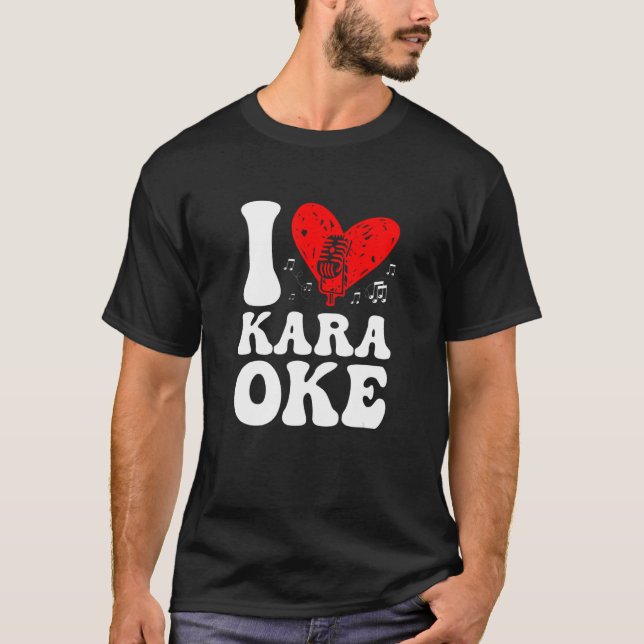 Camiseta Eu Adoro Karaoke Singer Voice Coach Cantar (Frente)